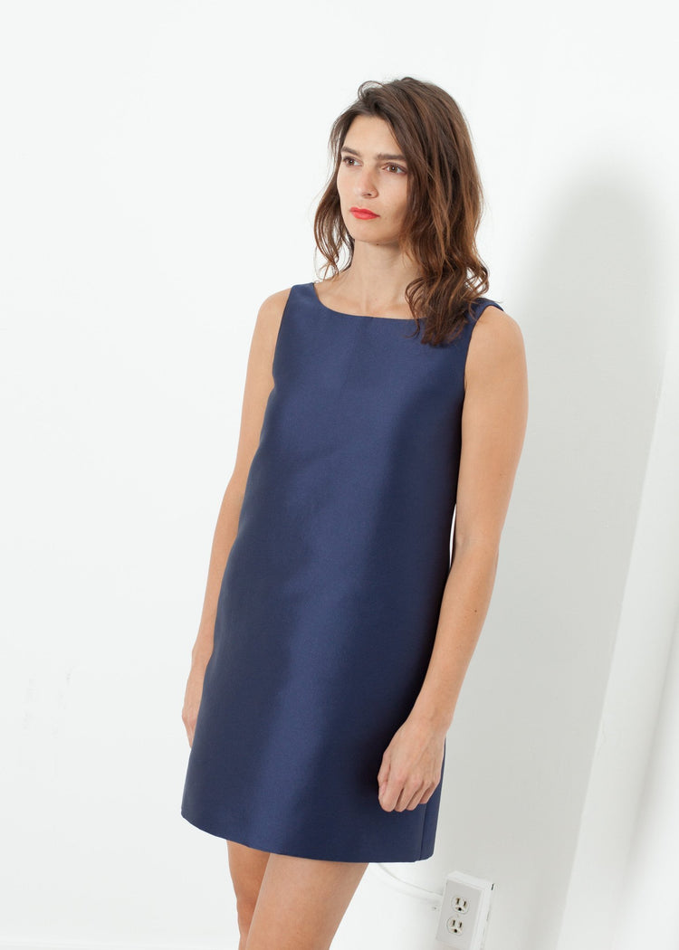 A-Line Mini Dress in Blue - Mageplazaabc