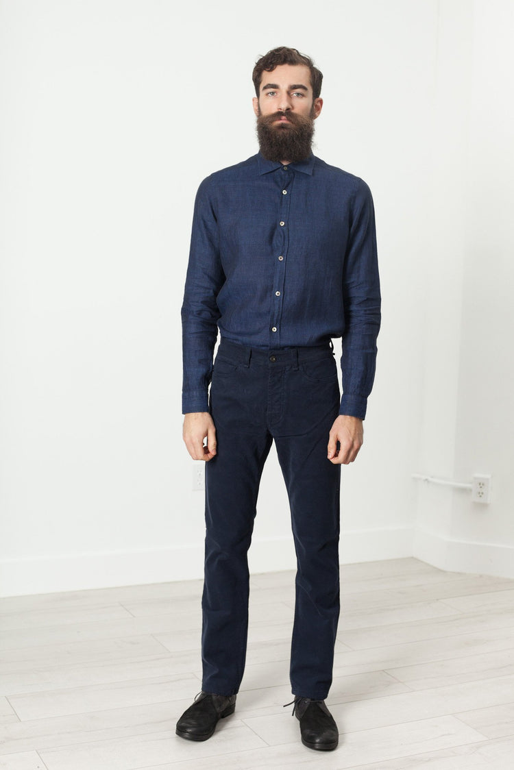 Alex Twill Pant in Navy - Mageplazaabc